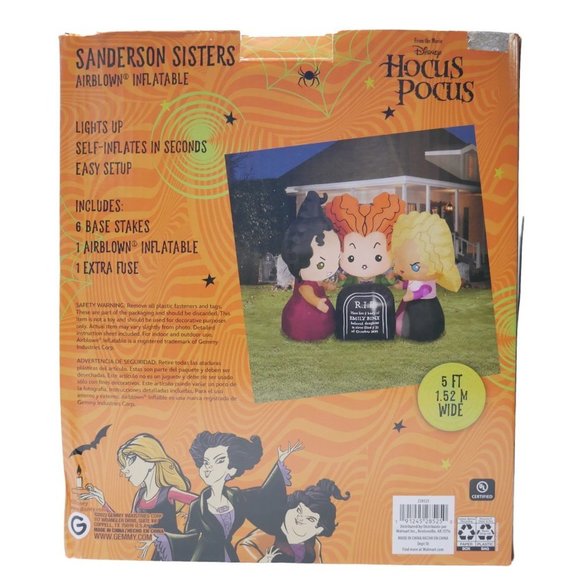 Gemmy | Holiday | Disney Hocus Pocus 5ft Sanderson Sisters Halloween ...